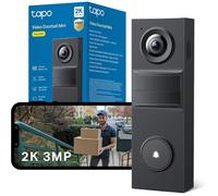 Sonnette sans fil 2K caméra extérieure IP54, angle 160°, vision nocturne, détection IA, audio bidirectionnel, 180 j autonomie