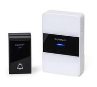 Sonnette sans fil Aigostar 1 sonnette 1 récepteur Noir et Blanc Carré G