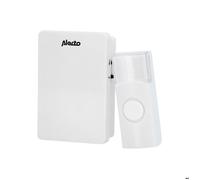 Alecto Sonnette sans fil ADB-11WT - Portée 30 m acoustique et optique cryptée Blanc