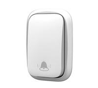 Sonnette sans Fil, Auto-alimentée, étanche, 4 Niveaux de réglage du Volume, 36 sonneries, sonnettes électriques pour Chambre à Coucher, Maison, Chambre d'enfant, Bureau (2 Drag 1)