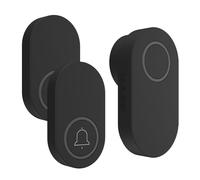 Sonnette sans fil auto-alimentée étanche longue portée sans pile pour maison et bureau,Émetteur *2 Récepteur *1