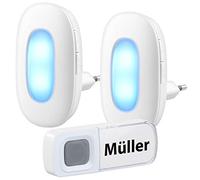Sonnette sans Fil avec 2 récepteurs avec mélodies et Signal Optique [Casa Control]