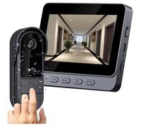 Sonnette Sans Fil Avec Caméra 1080P Ip67 Étanche - Visiophone Vidéo Extérieur Avec Écran 4.3"" Vision Nocturne Angle De 170°