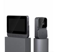 Sonnette sans Fil avec Camera 1080P Visiophone sans Fil avec écran IPS De 4.3 Interphone Video sans Fil Pouces,Portier Vidéo pour Une Famille,Platine De Rue, Sonnette De Camera Angle De Vision 170°