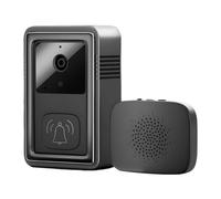 Sonnette Sans Fil Avec Camera, Sonnette Sans Fil, Ring Camera |Sonette Wi-Fi Intelligente Avec | Vision NOCTURNeE Haute Définition, Fixation Adhésive Pour Locataires, Propriétaires Et Parents