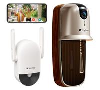 Sonnette Sans Fil Avec Camera,Sonnette Wifi Avec Camera Sans Fil 2.4/5 Ghz,2025 Nouvellement Visiophone Connecté,DéTection Humaine Pir,Vision Nocturne,Changeur De Voix,Longue PortéE,Supporte Cartes SD
