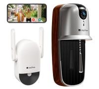 Sonnette sans Fil avec Camera,Sonnette WiFi avec Camera sans Fil 2.4/5 Ghz,2025 Visiophone Connecté,DéTection Humaine Pir,Vision Nocturne,Changeur De Voix,Longue PortéE,Supporte Cartes SD (Argenté)