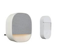 Sonnette sans Fil avec LED, 36 mélodies, portée 150m, Alimentation 230V, Bouton Auto-alimenté (Kinetic)