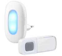 Casa Control : Sonnette sans fil avec signal optique, 15 mélodies et portée jusqu'à 50m FTK-110 G