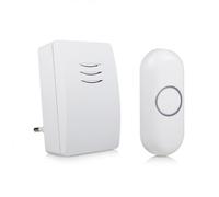 Byron Kit de sonnette sans fil DBY-21132 – Portée 100 m – Blanc