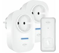 Sonnette sans fil - ELRO - DB4000 - 64 mélodies - Portée 150 m - Étanchéité IP44