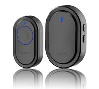 Sonnette sans fil, enfichable sans fil dans la plage de 500 pieds avec 40 cloches, réglage du volume à 5 niveaux et indicateur LED, facile à installer dans la maison et l'appartement, la villa, le