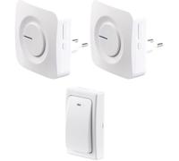 CASAcontrol Sonnette sans fil 36 tonalités FTK-100 avec 2 récepteurs secteur