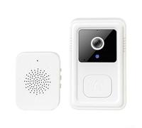 Sonnette sans fil intelligente avec alertes de mouvement fiables et boîtier étanche pour une durabilité en extérieur (noir)