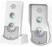 Sonnette sans fil - Interphone rechargeable Smart -T�� sonnette pour la maison en temps réel 3 niveaux de volume 1000 m/3280 pieds longue portée électronique