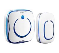 Sonnette sans fil, longue portée, 36 mélodies, étanche avec indicateur LED, carillon enfichable, alimentation CA, contrôle du volume, pour système de bureau à domicile