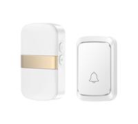 Sonnette Sans Fil Maison Bienvenue Sonnette Intelligente 60 Chansons Type De Batterie Sonnette Rappel D'appel Led Flash Alarme De Sécurité À Domicile - Type Glod 1b1r