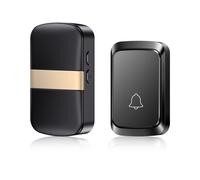 Sonnette Sans Fil Maison Bienvenue Sonnette Intelligente 60 Chansons Type De Batterie Sonnette Rappel D'appel Led Flash Alarme De Sécurité À Domicile - Type Black 1b1r