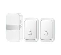 Sonnette Sans Fil Maison Bienvenue Sonnette Intelligente 60 Chansons Type De Batterie Sonnette Rappel D'appel Led Flash Alarme De Sécurité À Domicile - Type Silver 2b1r