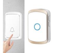 Sonnette sans fil pour la maison - Mini sonnette de porte étanche, carillon clair puissant, installation facile, sonnerie | Carillon de porte sans fil pour entreprise, salle de classe, enseignants