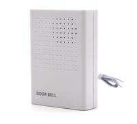 Sonnette sans fil pour usage domestique, carillon Ding-Dong à piles, design ABS résistant aux intempéries, facile à installer, aucun câblage nécessaire, blanc