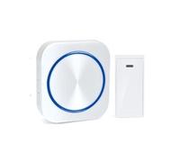 Sonnette sans fil - SOLIGHT - Cinétique - 150m - 4 modes de sonnerie - Batterie gratuite