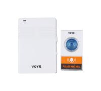 Sonnette sans fil Voye V005A avec 38 pistes musicales (blanche) : Cadeau surprise V005A