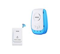 Sonnette sans fil Voye V009B avec 38 pistes de câble (norme américaine) (couleur : blanc) : Cadeau surprise V009B