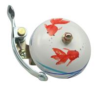 Crane Suzu Hand Painted Bell Argenté