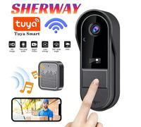 Sonnette Tuya avec caméra, kit sans fil, sonnette connectée pour maison intelligente, caméra extérieure étanche, interphone audio, vision nocturne M16-Ulooka