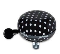 Sonnette Velo Basil Polka - Coloris: Noir Pois Blanc Noir