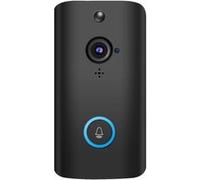 Visiophone GENERIQUE Sonnette vidéo 720P Interphone visuel sans fil d'enregistrement de porte d'interphone