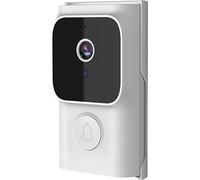Sonnette vidéo Caméra intelligente sans fil avec Chime Tuya App 2.4G WiFi 720p Appel visuel à distance 2 voies audio infrarouge Night Viewing 75 degrés grand angle pour Home Office Villas Hôtels