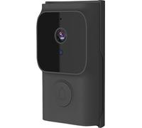 Sonnette vidéo Caméra intelligente sans fil avec Chime Tuya App 2.4G WiFi 720p Appel visuel à distance 2 voies audio infrarouge Night Viewing 75 degrés grand angle pour Home Office Villas Hôtels