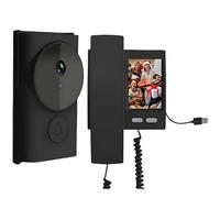 Sonnette Vidéo extérieure sans Fil avec Caméra Portier vidéo Camera 1080P avec écran IPS 3.5" Vision Nocturne,Audio bidirectionnelle,Pas de WiFi&APP