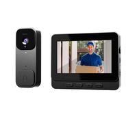 Sonnette Vidéo Intelligente HD 4,3"" avec Vision Nocturne, Audio Bidirectionnel & 64GB