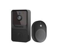 Sonnette vidéo intelligente sans fil pour intérieur, audio bidirectionnel et vidéo en temps réel Max 3 m Vision nocturne Support partage d'appareils
