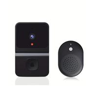 Sonnette vidéo Intelligente Sonnette sans Fil étanche, WiFi, vidéo HD, caméra Intelligente, extérieur, Vision Nocturne, 720p pour Maison connectée, Domicile et Bureau(White)