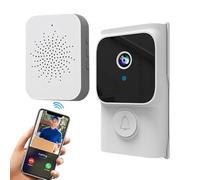 Sonnette Vidéo Intelligente - Système De Caméra De Sécurité, Audio Bidirectionnel, Šurveillance De Vision Noctuŕne, Dispositif De Notification Sans Fil | Accessoire D'entrée Pratique Pour Porte De Cou