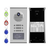 Sonnette vidéo intelligente, téléphone vidéo, unité extérieure, clé RFID, déverrouillage de bâtiment de taille basse, interphone multi-2/3/4/6/8 pour maison intelligente, maison, bureau (pour 6