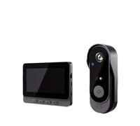 Sonnette vidéo intelligente X8 pour usage domestique avec écran d'affichage, interphone sans fil et vidéosurveillance haute définition