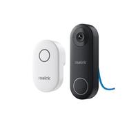 Sonnette Vidéo PoE avec Chime, Caméra 5MP, Diagonale de 180°, Audio bidirectionnel, détection de Personne, étanche, Alertes