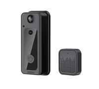 Sonnette vidéo sans fil 170 ° ultra grand angle alimenté par batterie conversation bidirectionnelle claire vision nocturne sécurité maison intelligente pour appartements et résidences