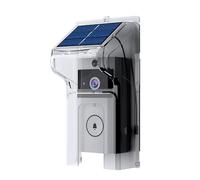 Sonnette vidéo sans fil avec énergie solaire, sonnette intelligente HD avec changeur de voix, conversation bidirectionnelle, couverture résistante aux intempéries et surveillance des mouvements