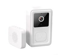 Sonnette vidéo sans fil pour KEMENT, pour caméras de sécurité à vision nocturne avec interphone bidirectionnel, réception longue portée de 150 m, fonction de changement de voix, faible puissance pour