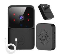 Sonnette vidéo sans fil - Sonnette de sécurité intelligente avec vidéo HD, batterie longue durée, audio bidirectionnel | Sonnette vidéo Ring sans fil pour la maison, l'appartement, le bureau, la villa