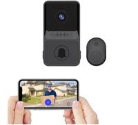 Sonnette Vidéo sans Fil, Sonnette de sécurité visuelle Intelligente avec Audio Bidirectionnel & Vision Nocturne