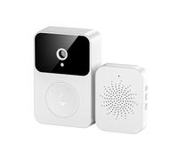 Sonnette vidéo sans fil Wi-Fi 2,4 GHz avec caméra, audio bidirectionnel, vision nocturne, batterie rechargeable