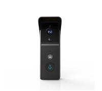 Sonnette vidéo Wi-Fi - NEDIS - WIFICDP21BK - Batterie 4400 mAh - Caméra 3MP (1296p) - Sans fil, carillon USB