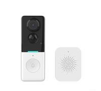 Sonnette vidéo WIFI, 100 W Pixel HD avec détection PIR, réveil à distance mobile, interphone en temps réel, enregistrement automatique pour la sécurité à domicile